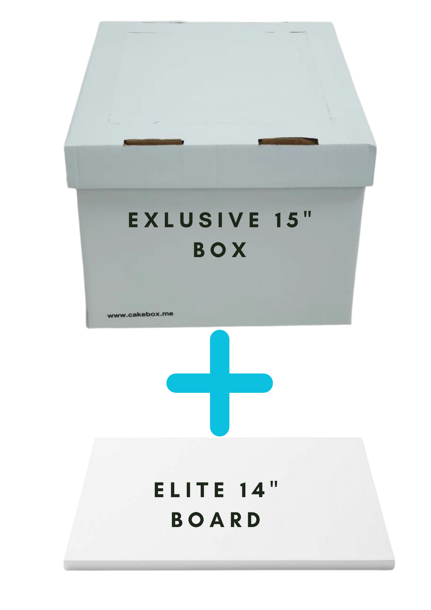 EXCLUSIVE! 15" Cake Box + Elite 14" (17mm) Board combo
