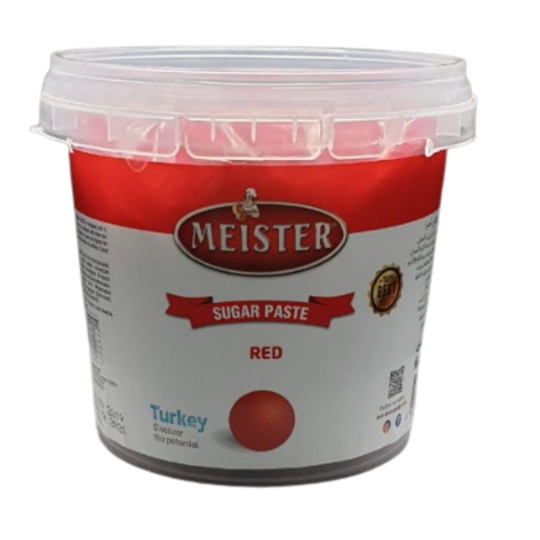 Meister Sugar Paste- Red 500g