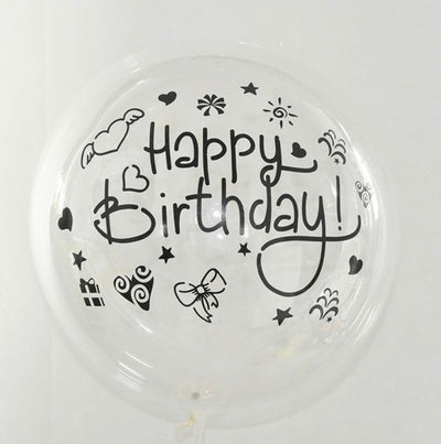 BALLOON  PRINTS HAPPY BIRTHDAY + Free Balloon