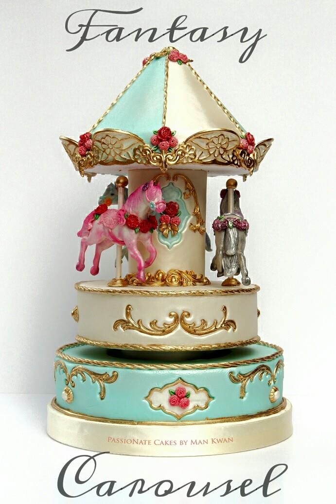 THE FANTASY CAROUSEL CAKE- DIY kit –