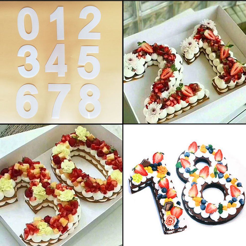 Number Cake Stencil Mould Cakebox ME