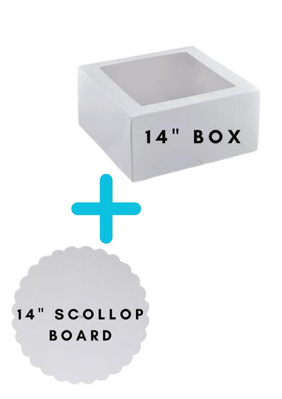 14" by 5" Window Box + 14" Scallop Board combo