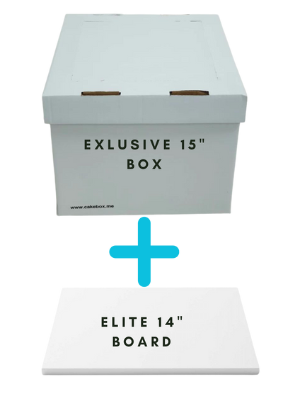 EXCLUSIVE! 15" Cake Box + Elite 14" (17mm) Board combo