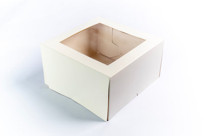 10" Cake Box- White [5" Height]