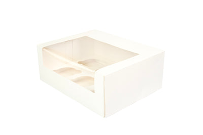 Cupcake Box 6 White