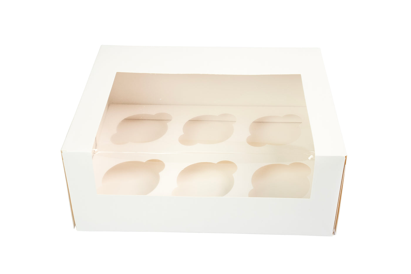 Cupcake Box 6 White