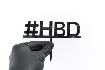 #HBD (Happy Birthday) Cake Topper