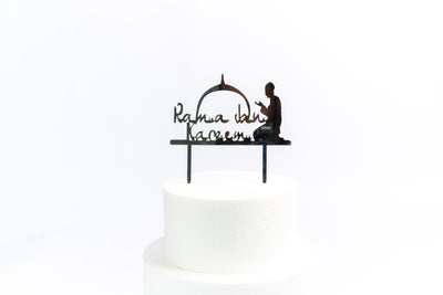 Ramadan Kareem Acrylic Cake Topper, Silver