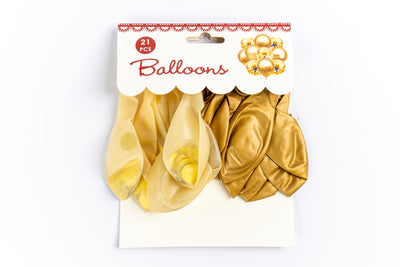 Goldie 21-Piece  Latex Balloon Set