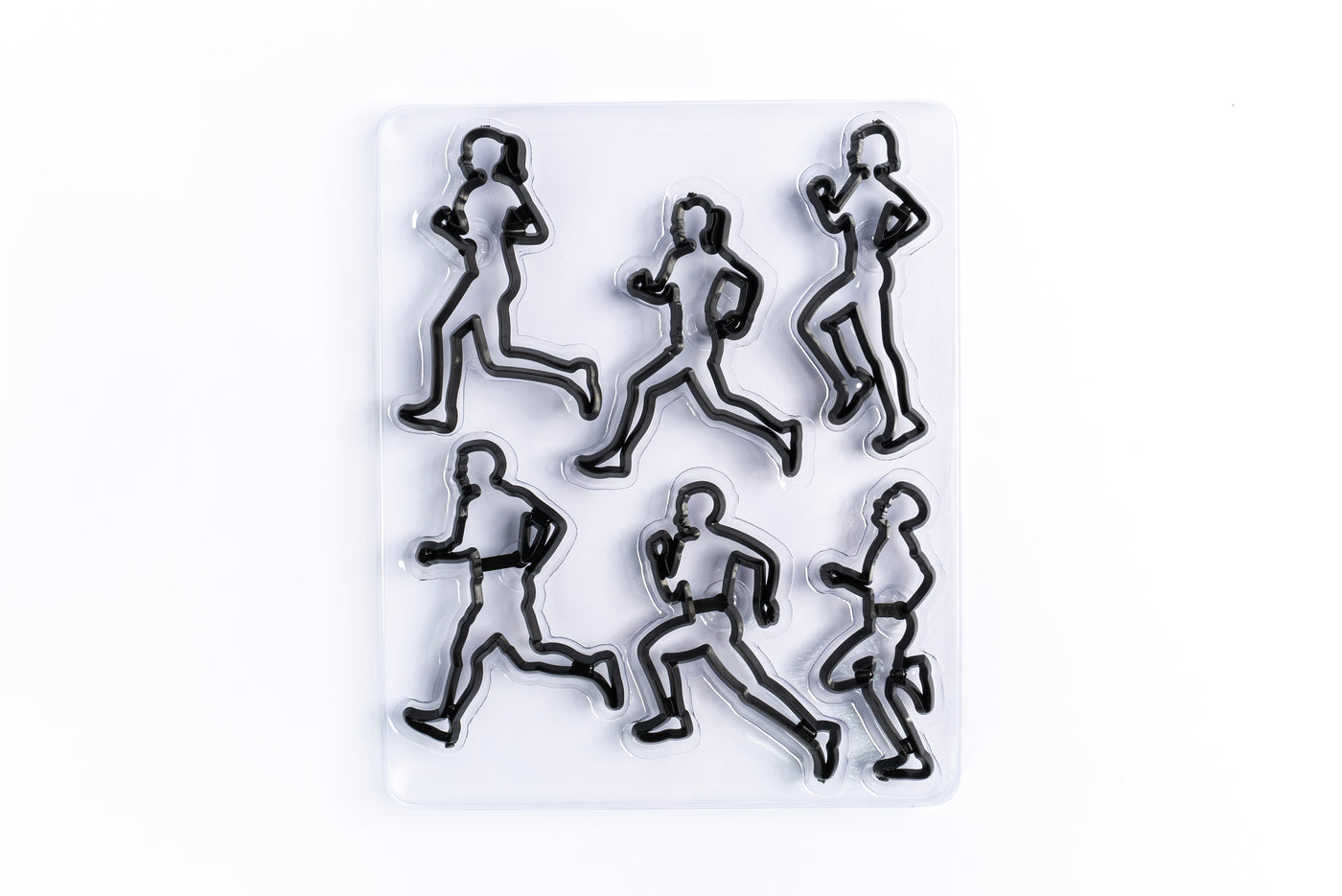 RUNNER SILHOUETTE 6 Pc Icing Sugarcraft Cutter Set