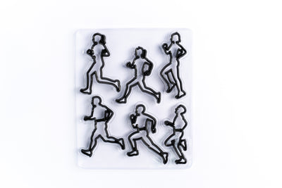 RUNNER SILHOUETTE 6 Pc Icing Sugarcraft Cutter Set