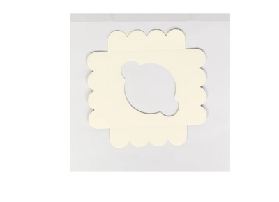 Single Clear Cupcake Box with white insert