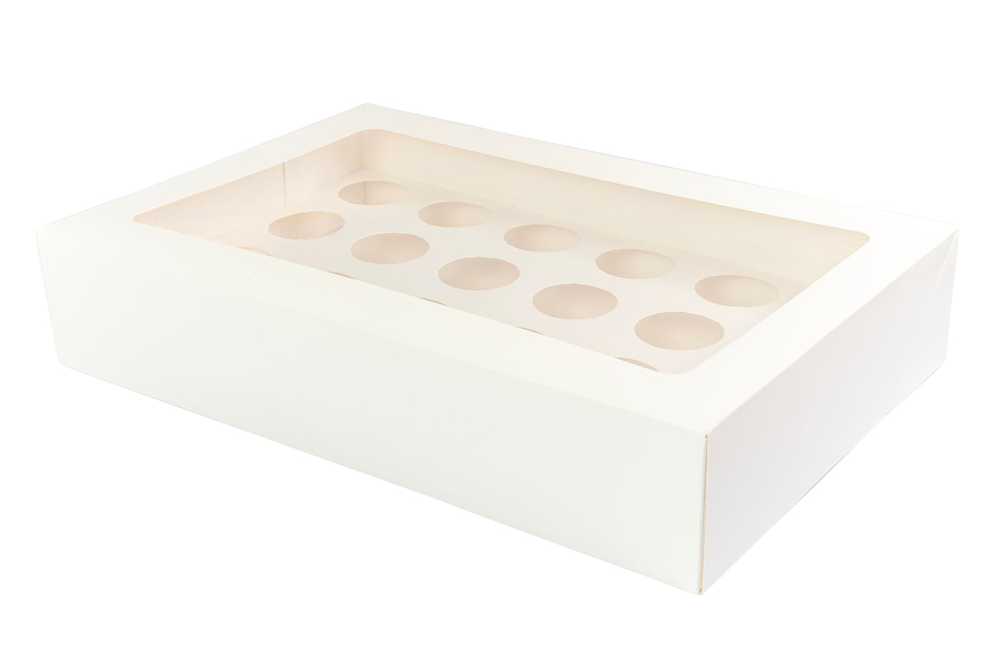 STURDY 24 HOLE STANDARD CUPCAKE WINDOW BOX