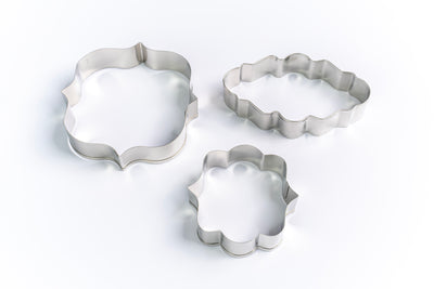 Tuscan Plaque Frame Cookie Cutter Set of 3