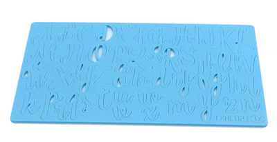 Calligraphy Stamp  ALICE with a free brush - Uppercase & Lowercase