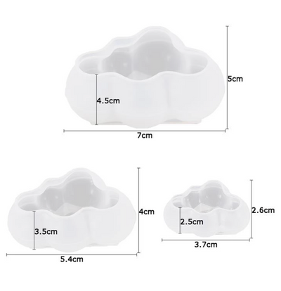 A unique set of 3 cloud mould set.