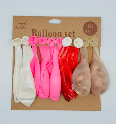 Pinky 10-Piece  Latex Balloon Set