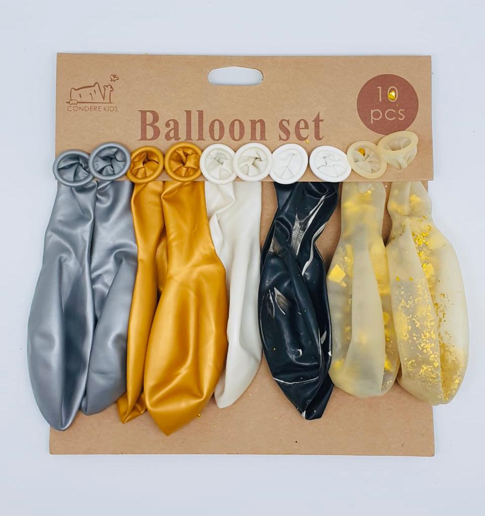Gatsby 10-Piece  Latex Balloon Set