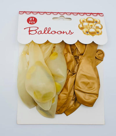 Goldie 21-Piece  Latex Balloon Set