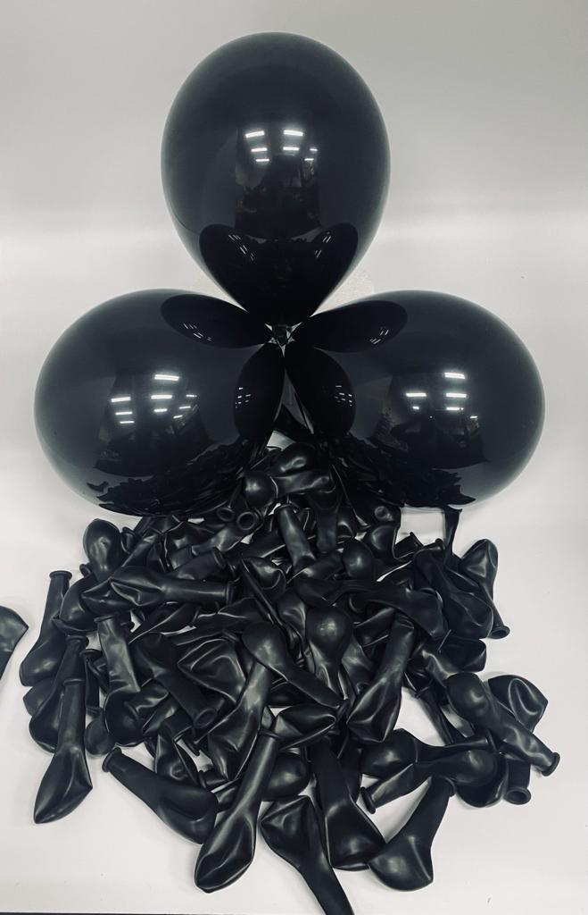 Black Latex Balloons 5in,  (10 balloons)