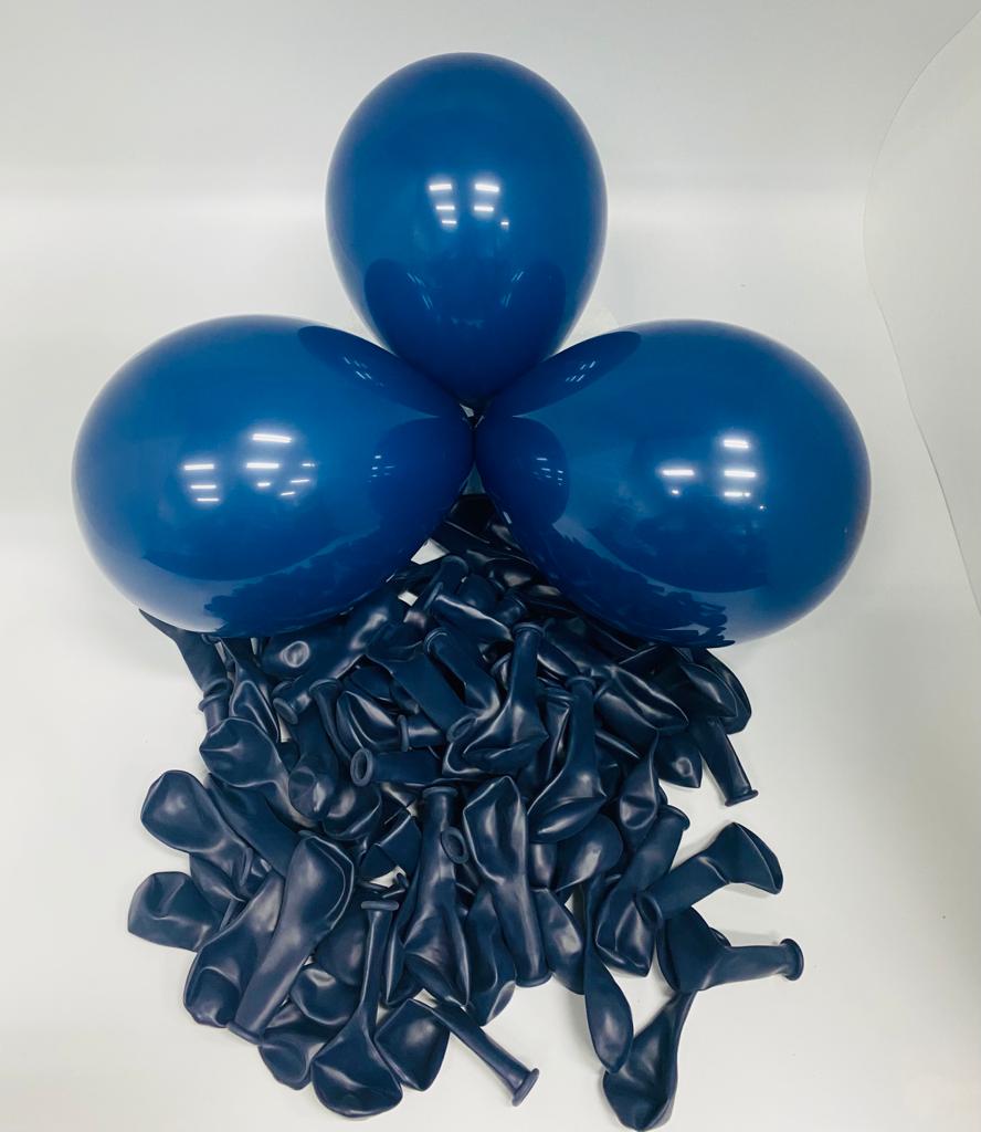 Navy Latex Balloons 5in  (10 balloons)
