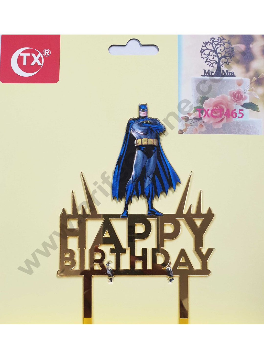 Batman Happy Birthday Cake Topper – - Main Image