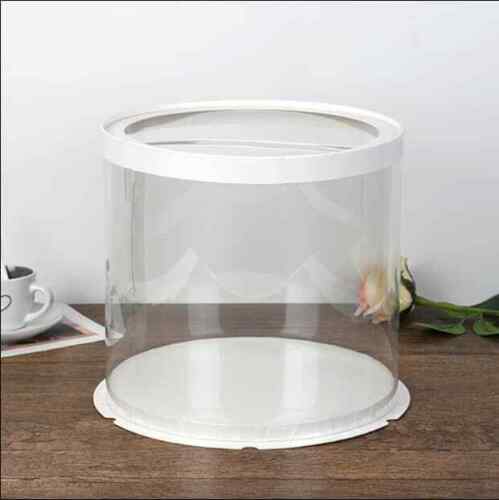 Round Posh Clear Box Range for 4 Tier Cakes