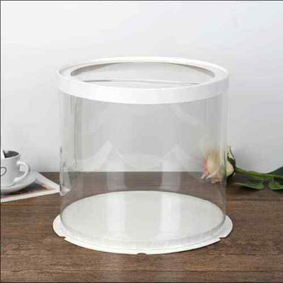 Round Posh Clear Box Range for 1 Tier Cakes