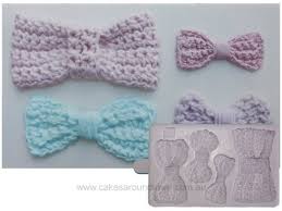 Crochet Bow Cupcake mould