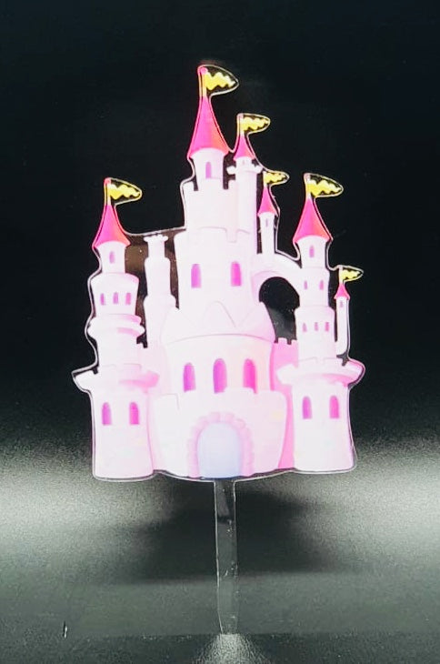 Dreamy Princess Castle Acrylic Cake Topper
