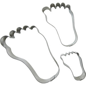 Feet Cookie Cutters, Set of 3