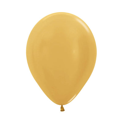 Metallic Gold Latex Balloons 5in, 10 pcs