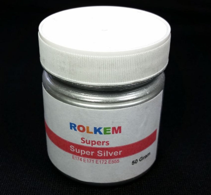 Rolkem Silver Metallic Super Dust 50g By Rolkem