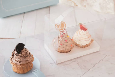 Clear Cupcake Box for 2